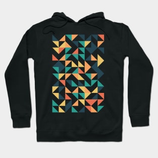 Bright Geometric Colourful Triangle Pattern Hoodie